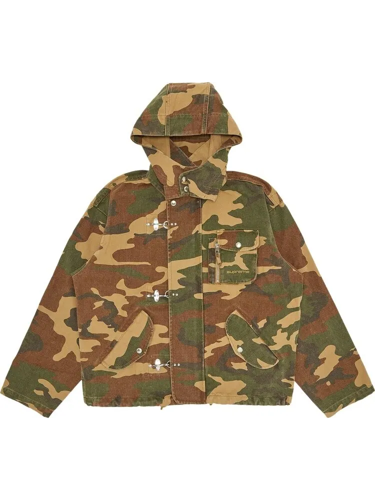 Куртка Supreme Canvas Clip Jacket 'Tan Camo' — изображение 1 из 3, загар