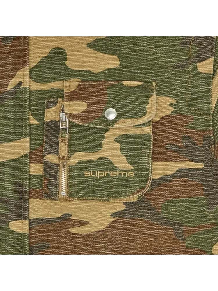Куртка Supreme Canvas Clip Jacket 'Tan Camo' — изображение 3 из 3, загар