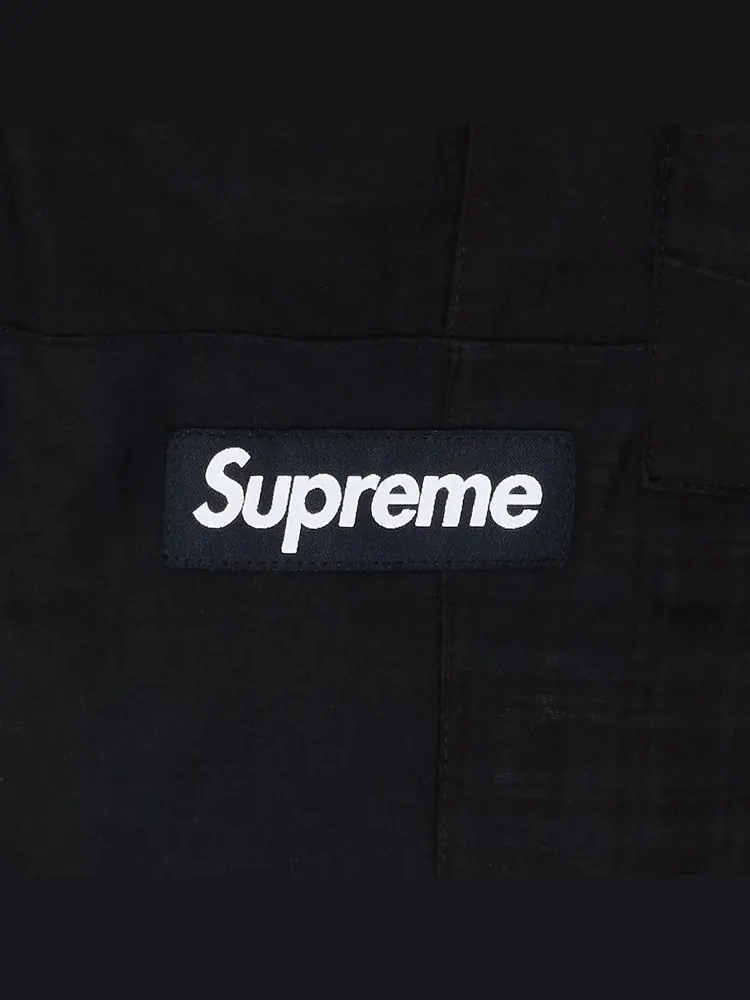 Пуховик Supreme Madras Reversible WINDSTOPPER Puffer Jacket 'Black' — изображение 5 из 5, черный