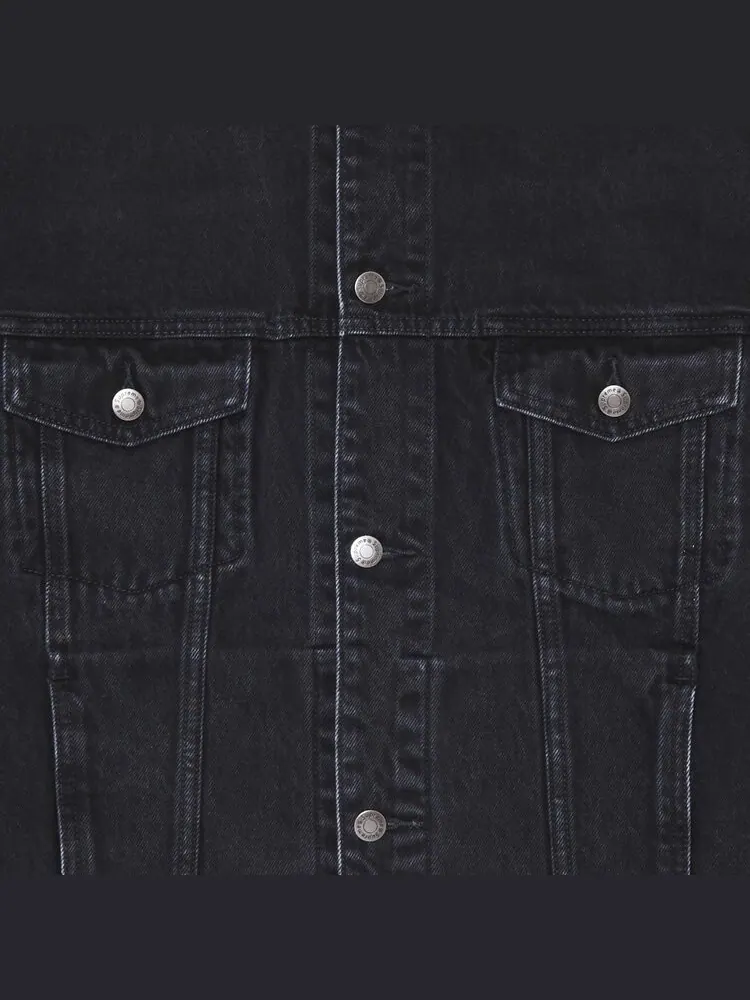 Куртка Supreme Shibori Denim Trucker Jacket 'Black' — изображение 3 из 3, черный