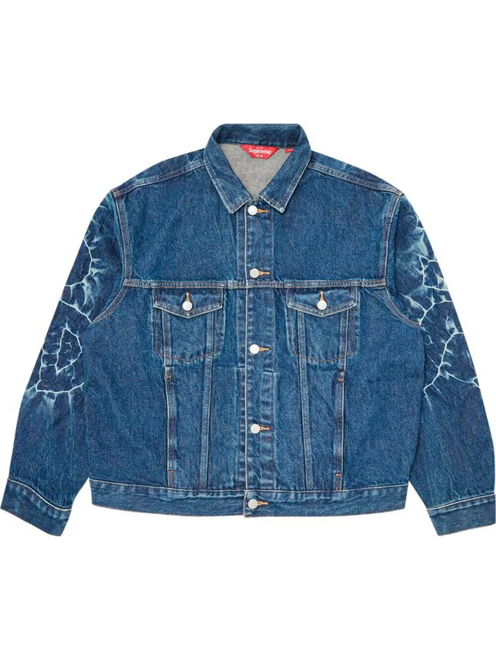Джинсовка Supreme Shibori Denim — изображение 1 из 3, синий