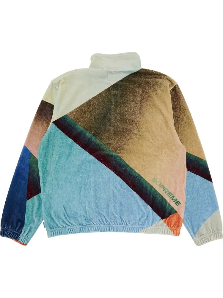 Куртка Supreme Geo Velour Track Jacket Multicolor — изображение 2 из 3, мульти
