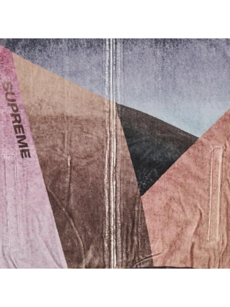 Куртка Supreme Geo Velour Track Jacket Pink — изображение 3 из 3, розовый