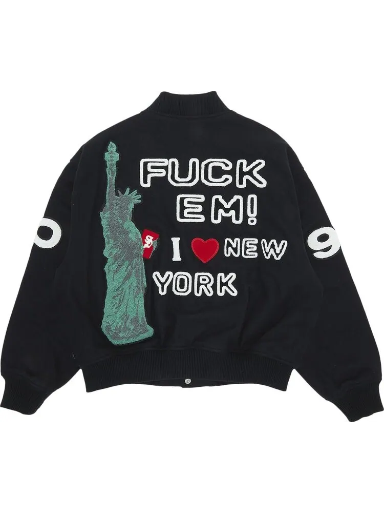 Куртка Supreme Tourist Varsity Jacket 'Black' — изображение 2 из 3, черный