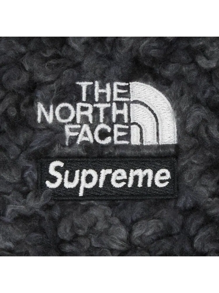 Лонгслив Supreme x The North Face High Pile Fleece Long-Sleeve Top 'Black' — изображение 3 из 3, черный