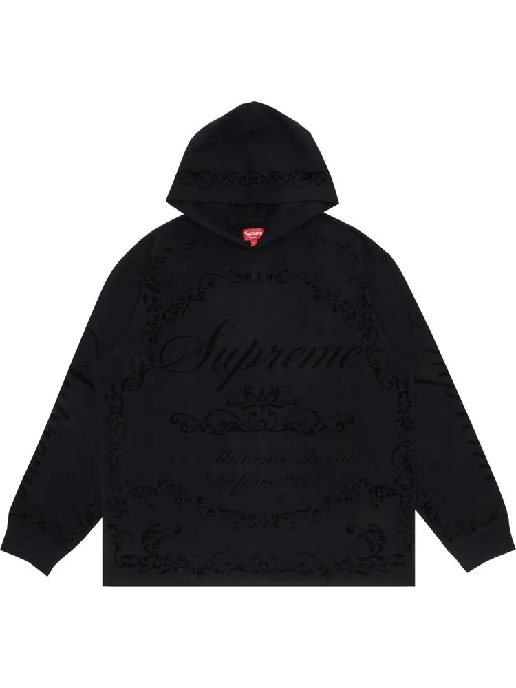 Лонгслив Supreme Celebr Hooded Long-Sleeve Top 'Black' — изображение 1 из 3, черный