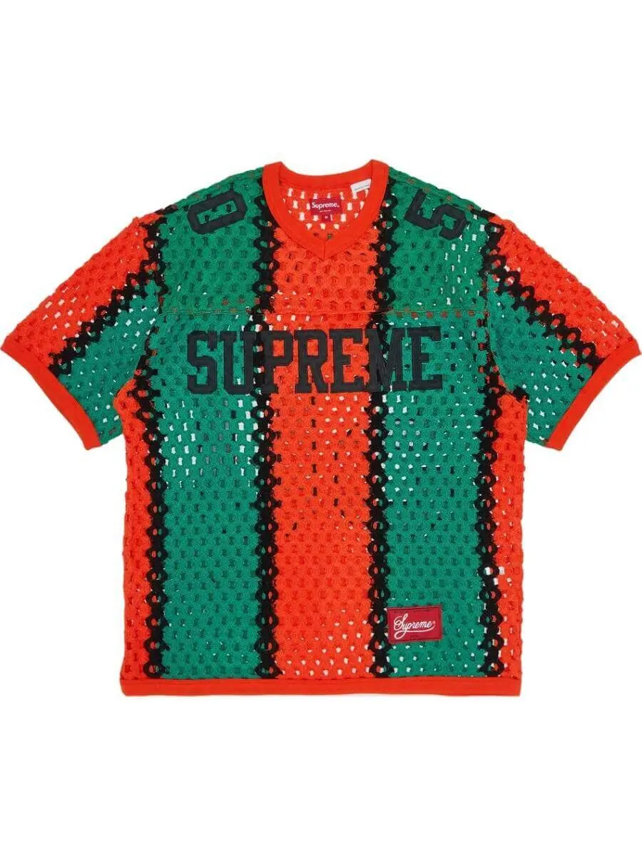 Футболка Supreme Crochet Football — изображение 1 из 3, оранжевый