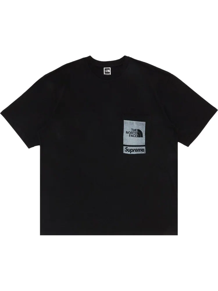 Футболка Supreme x The North Face Printed Pocket Tee 'Black' — изображение 1 из 2, черный