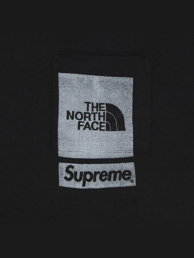 Футболка Supreme x The North Face Printed Pocket Tee 'Black' — изображение 2 из 2, черный