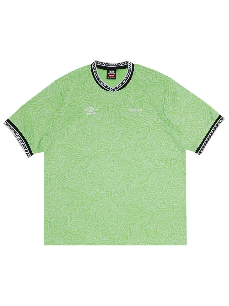 Футболка Supreme x Umbro Jacquard Animal Print Soccer Jersey 'White' — изображение 1 из 3, белый