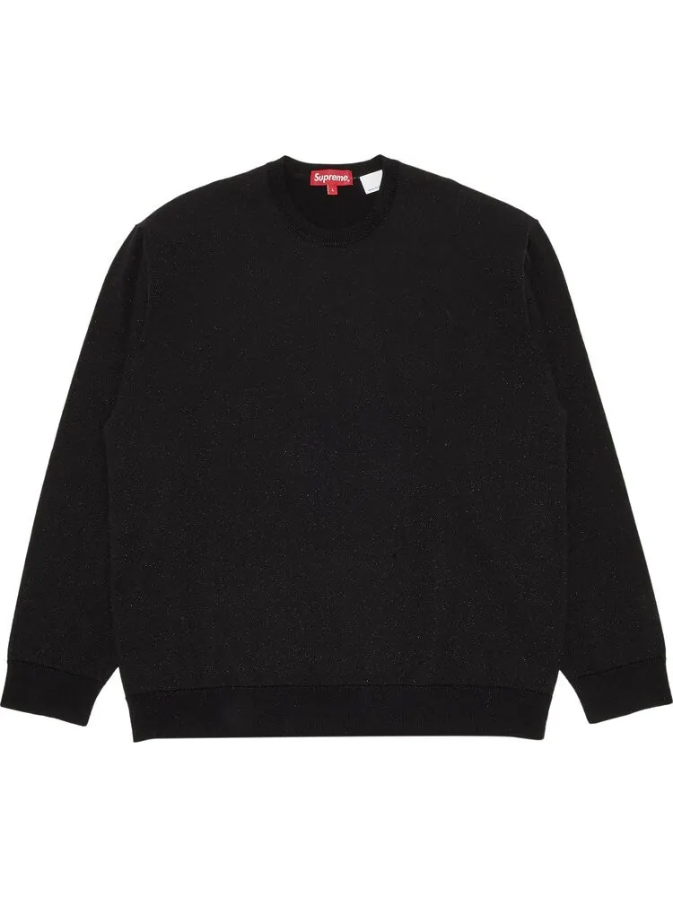 Лонгслив Supreme Metallic Long-Sleeve Top 'Black' — изображение 1 из 3, черный
