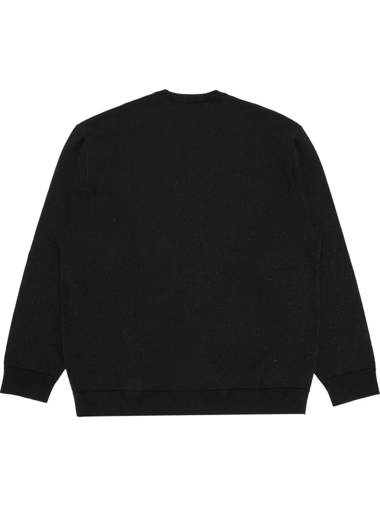 Лонгслив Supreme Metallic Long-Sleeve Top 'Black' — изображение 2 из 3, черный