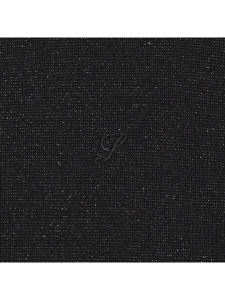 Лонгслив Supreme Metallic Long-Sleeve Top 'Black' — изображение 3 из 3, черный
