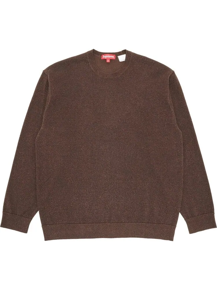 Лонгслив Supreme Metallic Long-Sleeve Top 'Brown' — изображение 1 из 3, коричневый