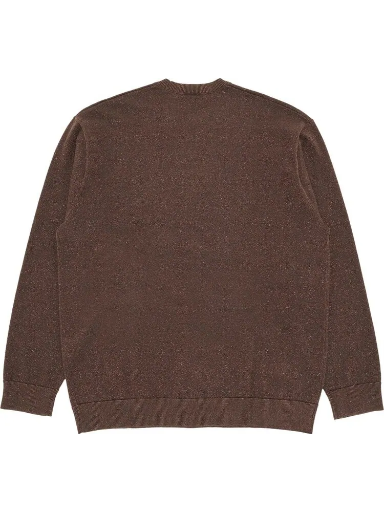 Лонгслив Supreme Metallic Long-Sleeve Top 'Brown' — изображение 2 из 3, коричневый
