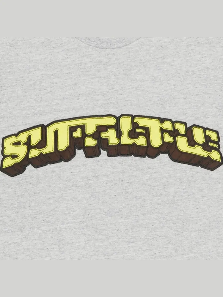 Футболка Supreme Block Arc Short-Sleeve Top 'Heather Grey' — изображение 2 из 2, серый