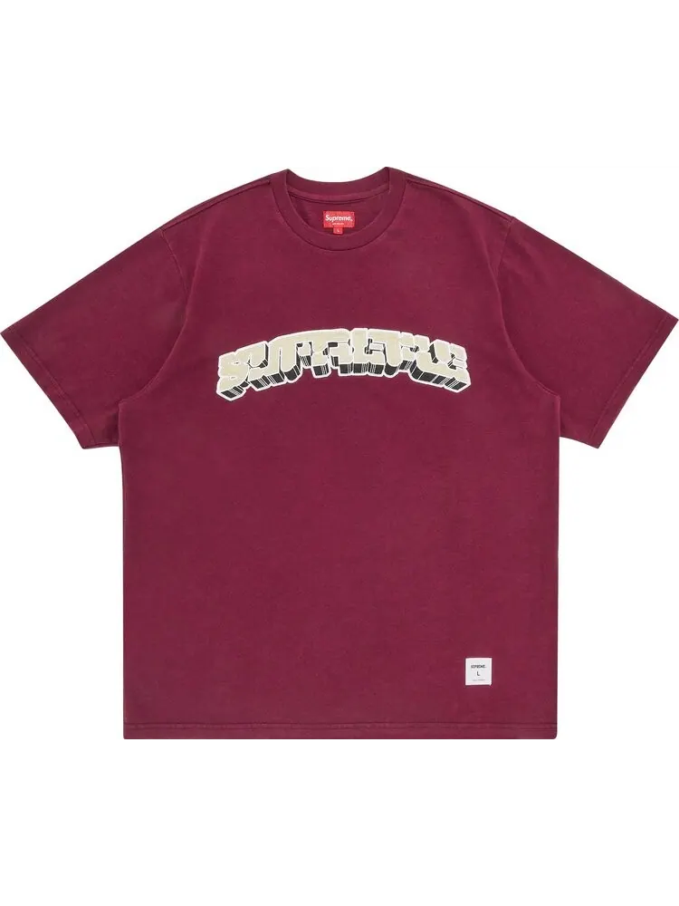Футболка Supreme Block Arc Short-Sleeve Top 'Plum' — изображение 1 из 2, фиолетовый