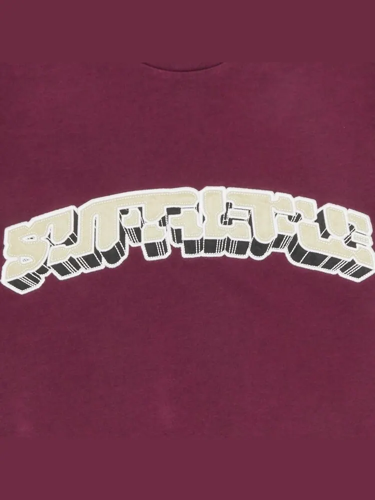 Футболка Supreme Block Arc Short-Sleeve Top 'Plum' — изображение 2 из 2, фиолетовый