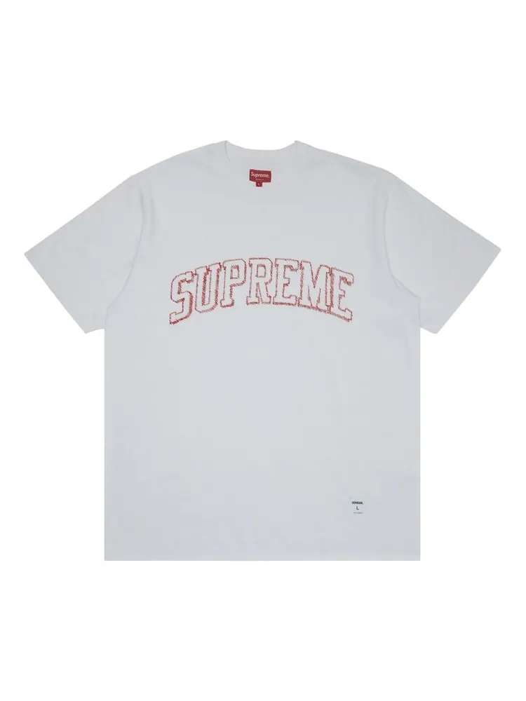 Футболка Supreme Sketch Embroidered Short-Sleeve Top 'White' — изображение 1 из 2, белый