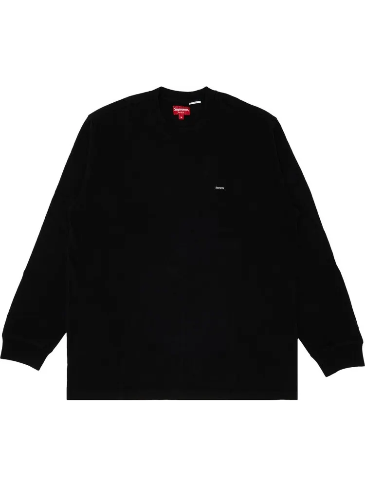 Лонгслив Supreme Small Box Long-Sleeve Tee 'Black' — изображение 1 из 2, черный