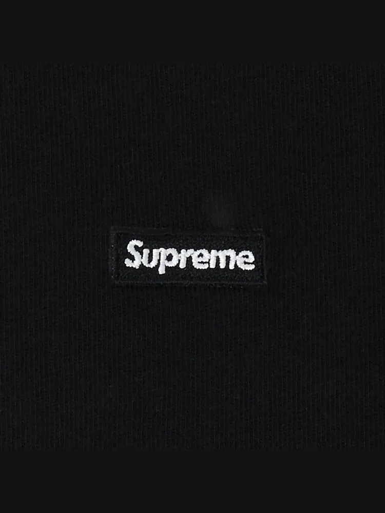Лонгслив Supreme Small Box Long-Sleeve Tee 'Black' — изображение 2 из 2, черный
