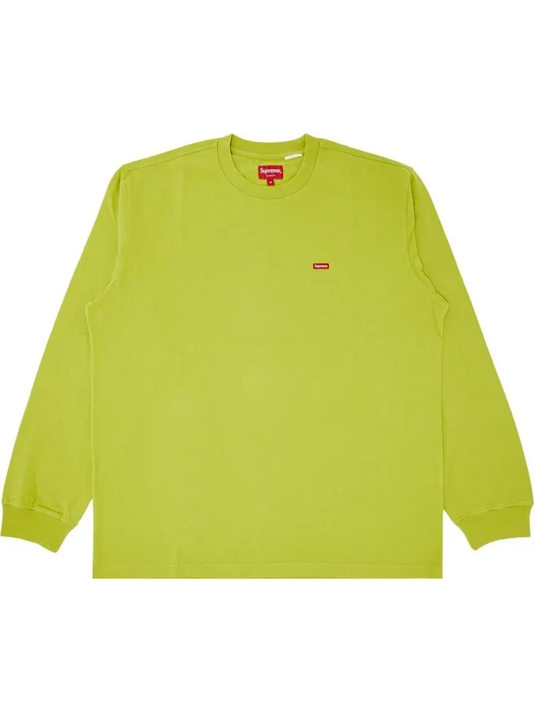 Лонгслив Supreme Small Box Long-Sleeve Tee 'Green' — изображение 1 из 2, зеленый