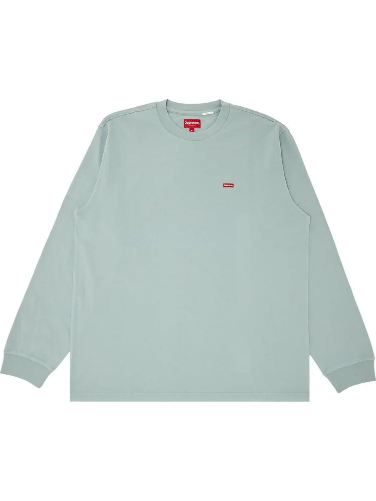 Лонгслив Supreme Small Box Long-Sleeve Tee 'Light Slate' — изображение 1 из 2, синий