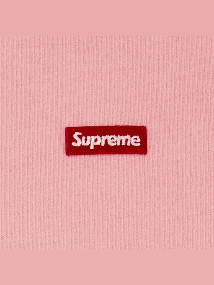 Лонгслив Supreme Small Box Long-Sleeve Tee 'Pink' — изображение 2 из 2, розовый