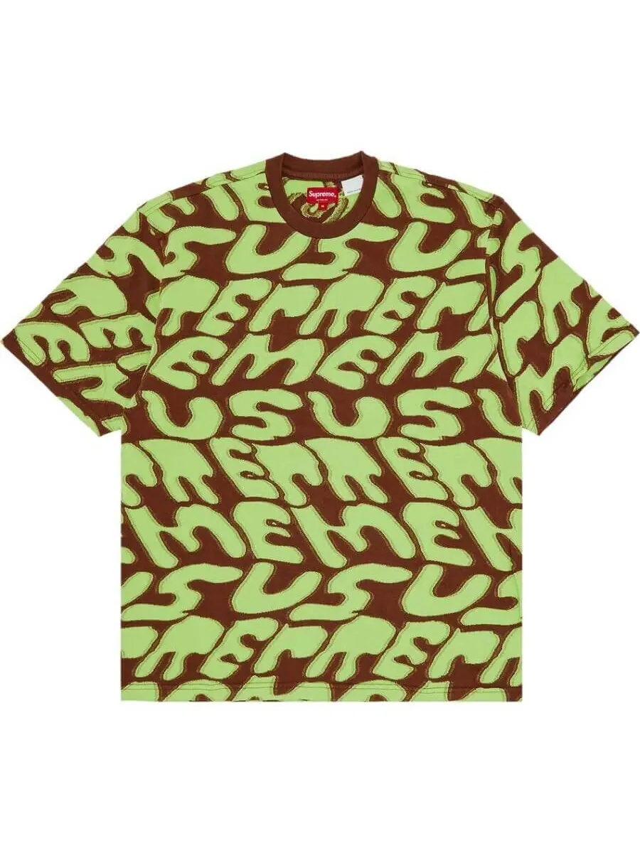 Футболка Supreme Stacked Intarsia — изображение 1 из 3, коричневый