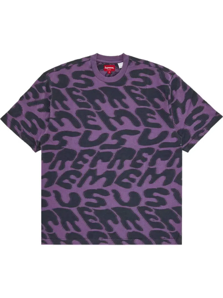 Футболка Supreme Stacked Intarsia — изображение 1 из 3, фиолетовый