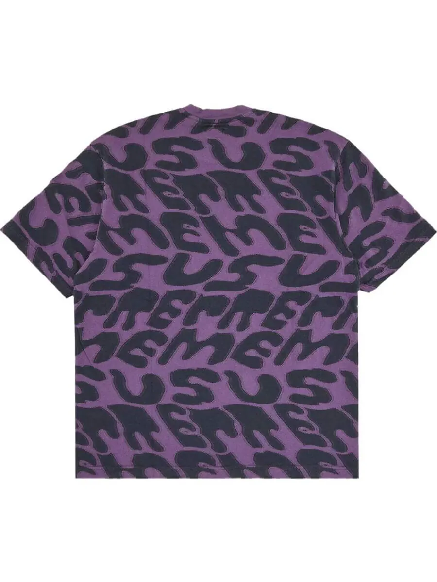 Футболка Supreme Stacked Intarsia — изображение 2 из 3, фиолетовый