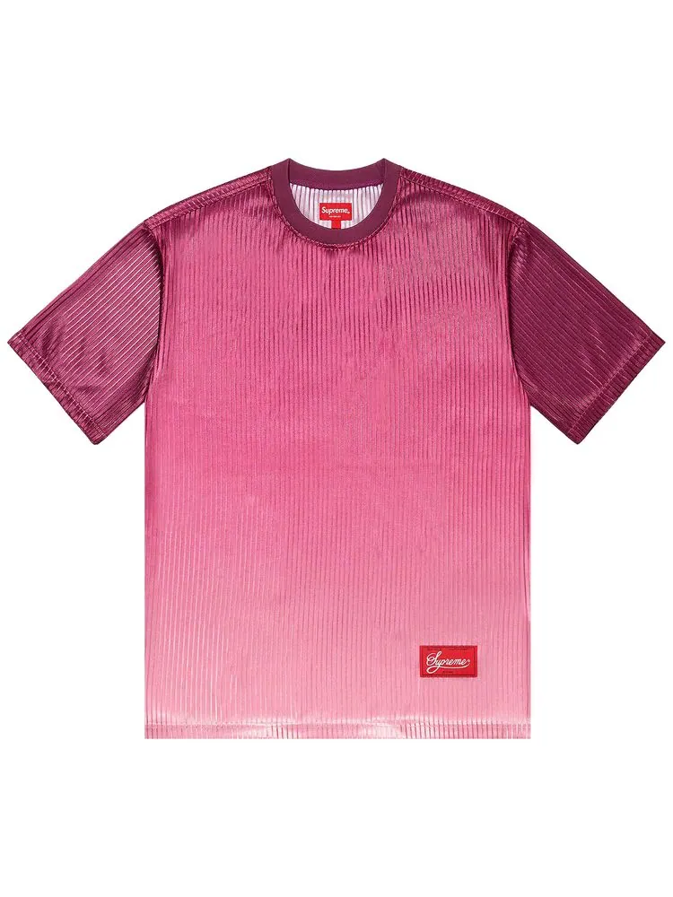 Джерси Supreme Gradient Mesh Stripe Jersey 'Magenta' — изображение 1 из 1, маджента