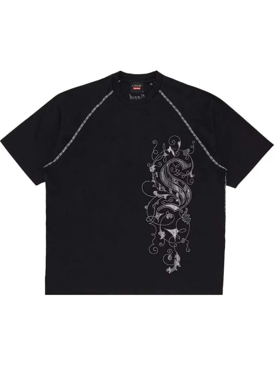 Футболка Supreme x Coogi Raglan Short-Sleeve — изображение 1 из 3, черный