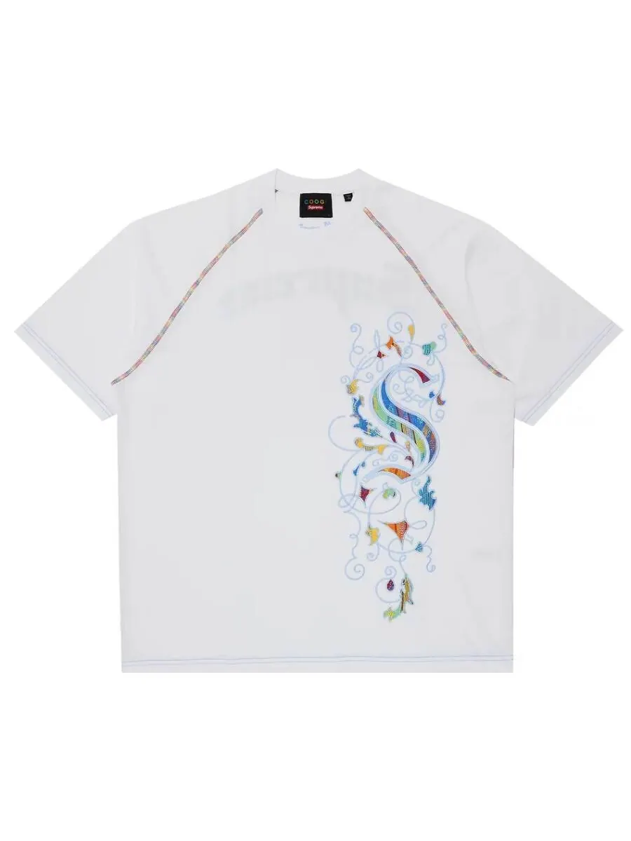 Футболка Supreme x Coogi Raglan Short-Sleeve — изображение 1 из 3, белый