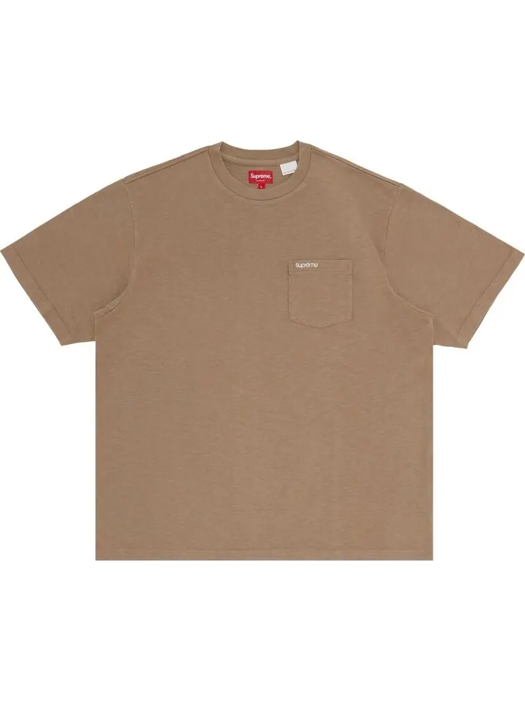 Футболка Supreme Short-Sleeve Pocket Tee 'Taupe' — изображение 1 из 2, загар