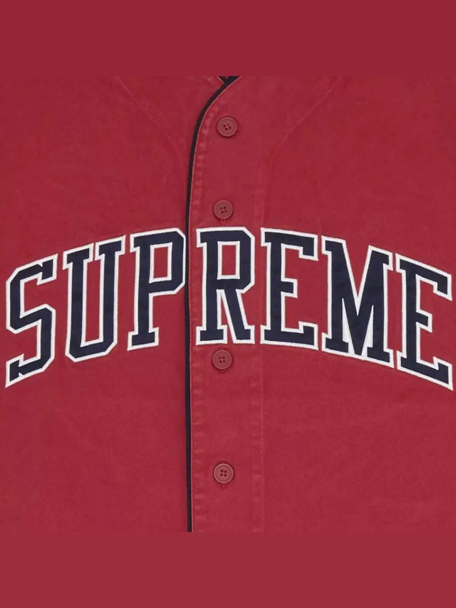 Рубашка Supreme x Timberland Baseball — изображение 3 из 3, красный