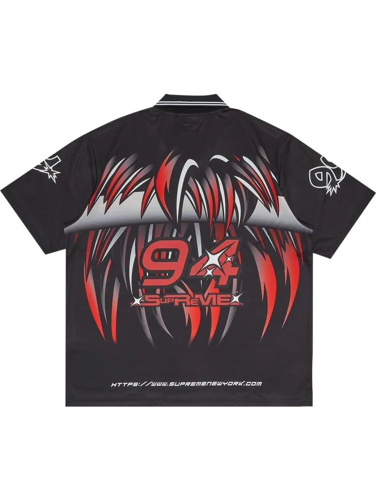 Футболка Supreme Character Soccer Jersey 'Black' — изображение 2 из 3, черный