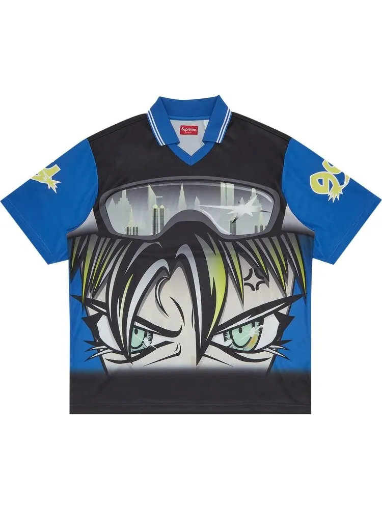 Футболка Supreme Character Soccer Jersey 'Blue' — изображение 1 из 3, синий