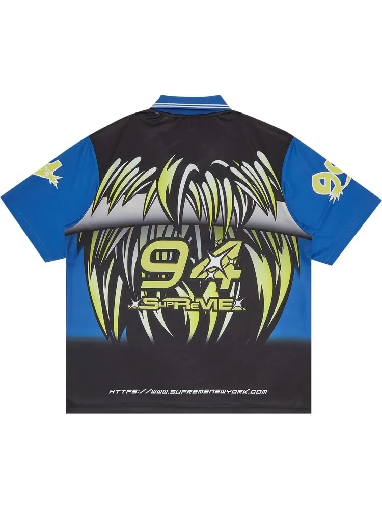 Футболка Supreme Character Soccer Jersey 'Blue' — изображение 2 из 3, синий