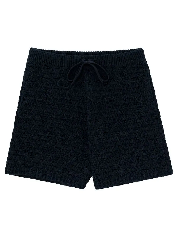 Шорты Aimé Leon Dore Eyelet Knit Short — изображение 1 из 1, темно-синий