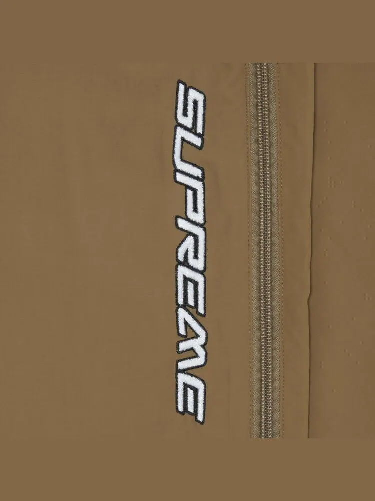 Брюки Supreme Full Zip Baggy Warm Up Pant 'Light Brown' — изображение 3 из 3, коричневый