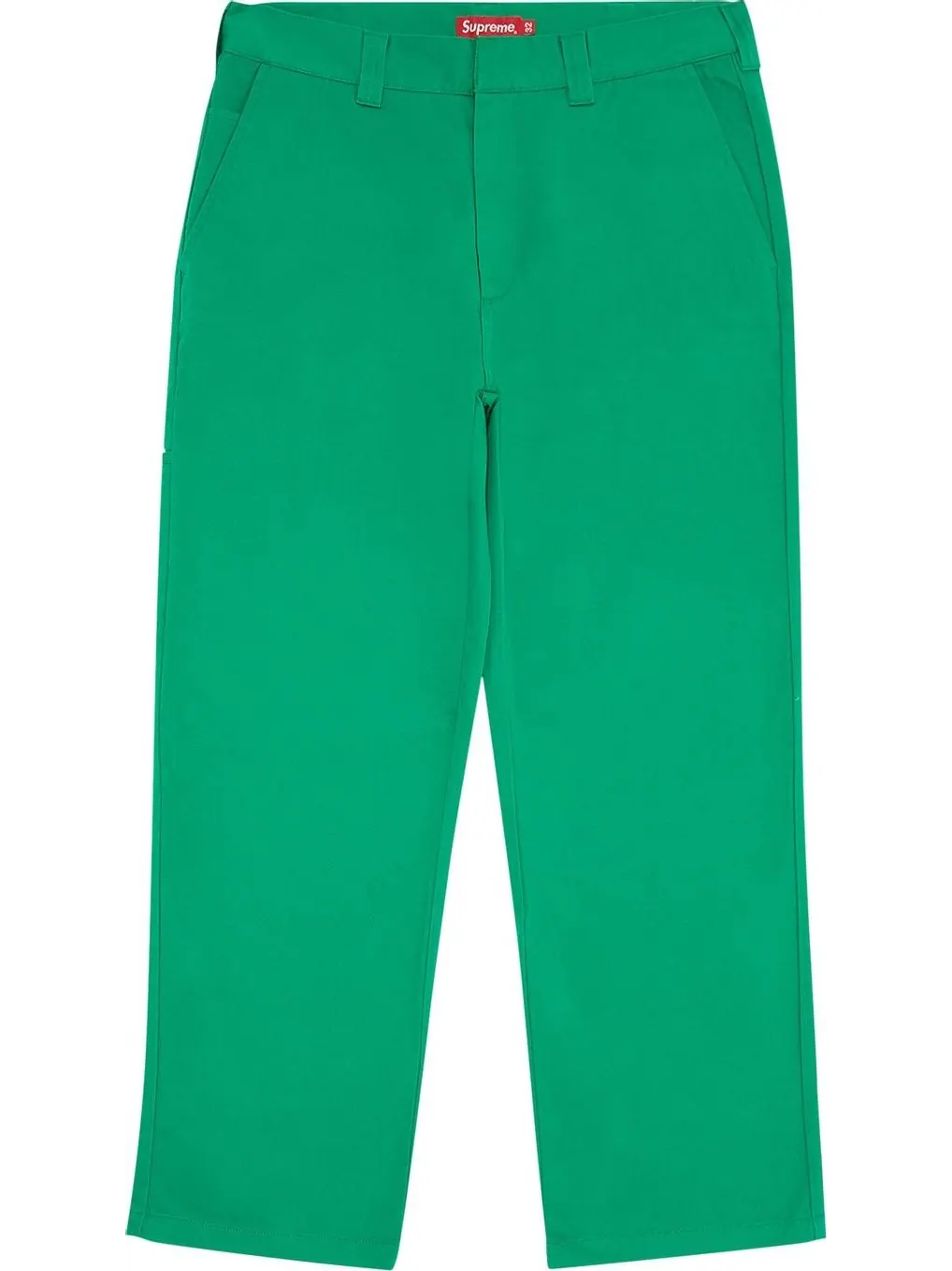 Брюки Supreme Work Pant 'Green' — изображение 1 из 3, зеленый
