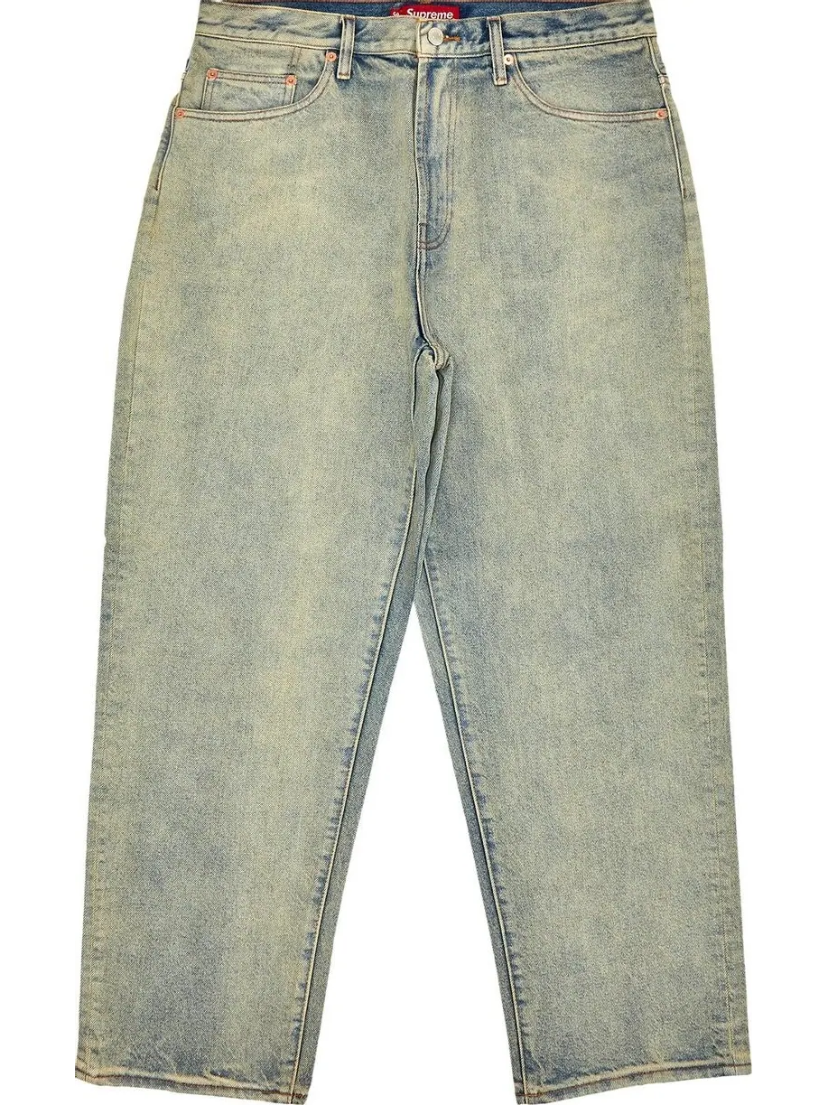 Джинсы Supreme Baggy Jean 'Dirty Indigo' — изображение 1 из 3, синий