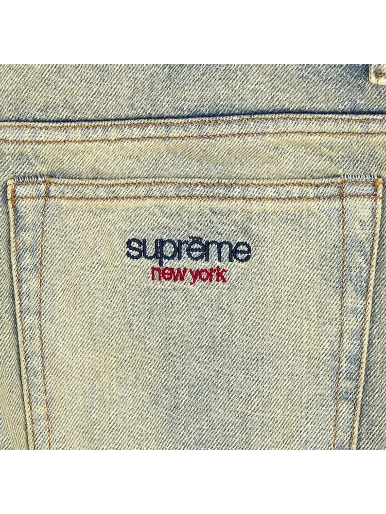 Джинсы Supreme Baggy Jean 'Dirty Indigo' — изображение 3 из 3, синий