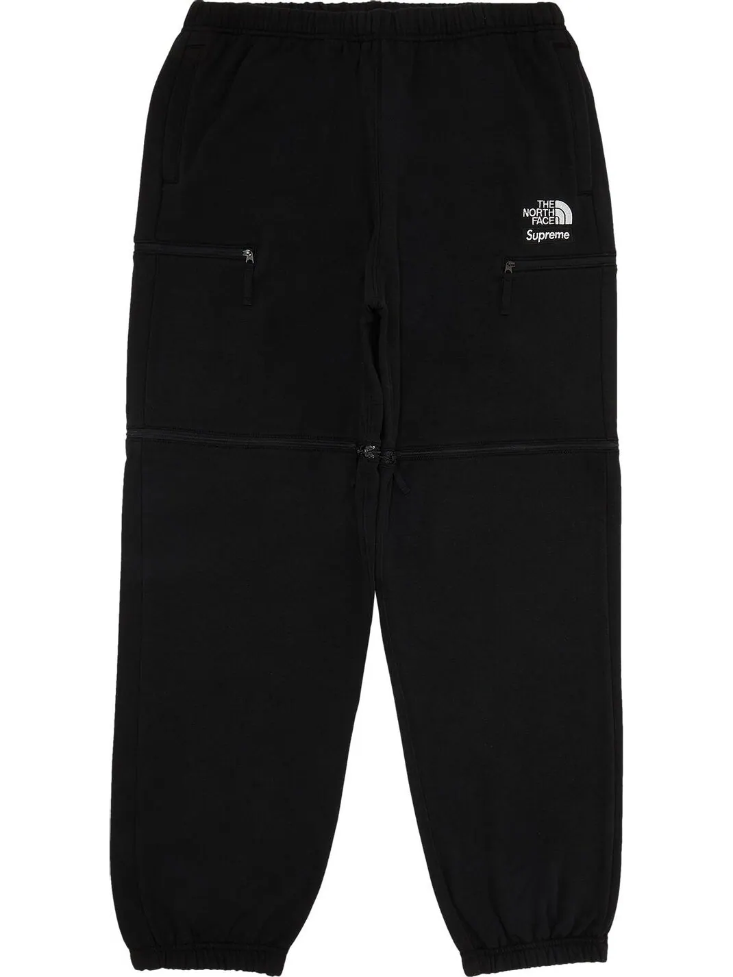 Спортивные брюки Supreme x The North Face Convertible Sweatpant 'Black' — изображение 1 из 3, черный