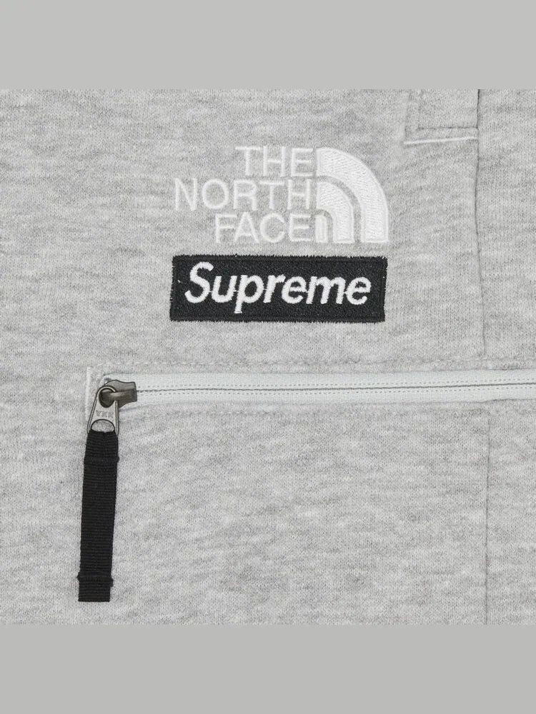 Спортивные брюки Supreme x The North Face Convertible Sweatpant 'Heather Grey' — изображение 3 из 3, серый