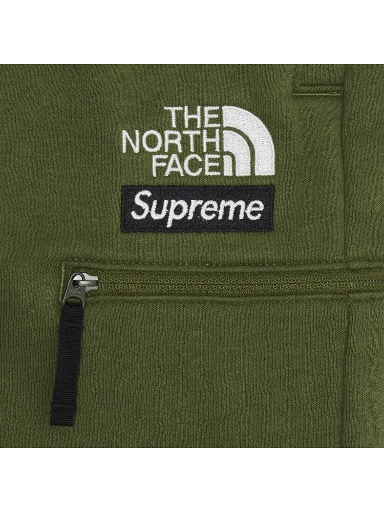 Спортивные брюки Supreme x The North Face Convertible Sweatpant 'Olive' — изображение 3 из 3, зеленый