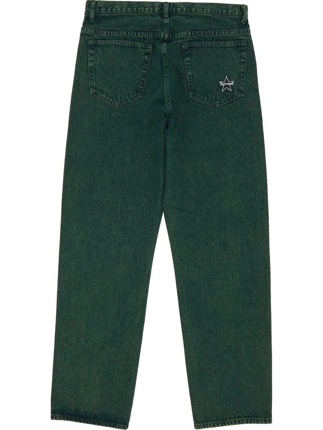 Джинсы Supreme Regular Jean 'Overdyed Green' — изображение 2 из 3, зеленый