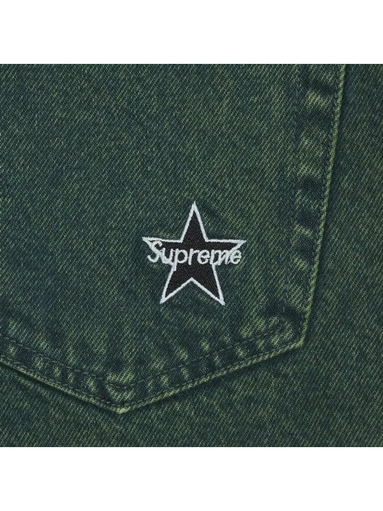 Джинсы Supreme Regular Jean 'Overdyed Green' — изображение 3 из 3, зеленый