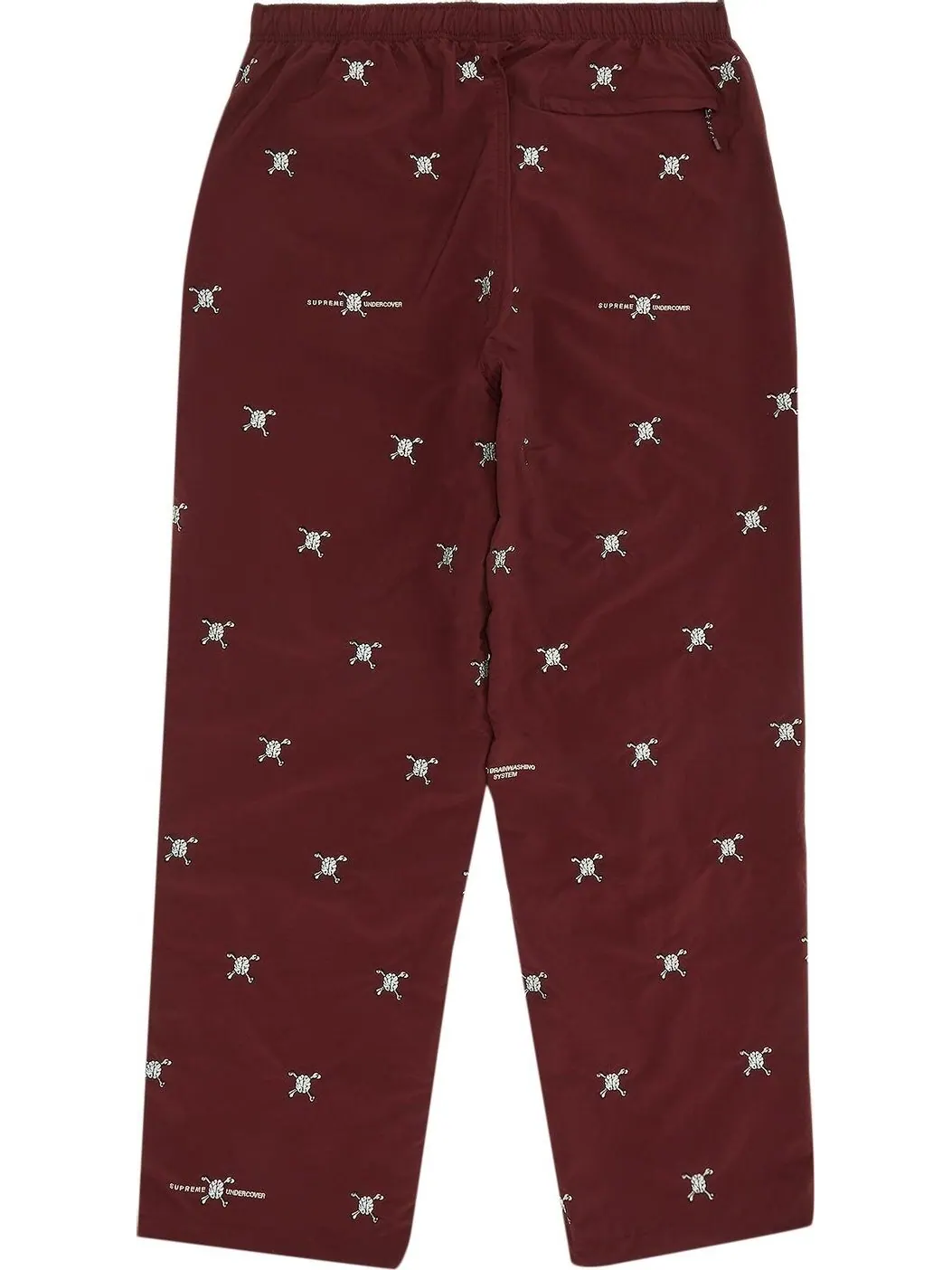 Брюки Supreme x UNDERCOVER Track Pant Burgundy — изображение 2 из 3, красный